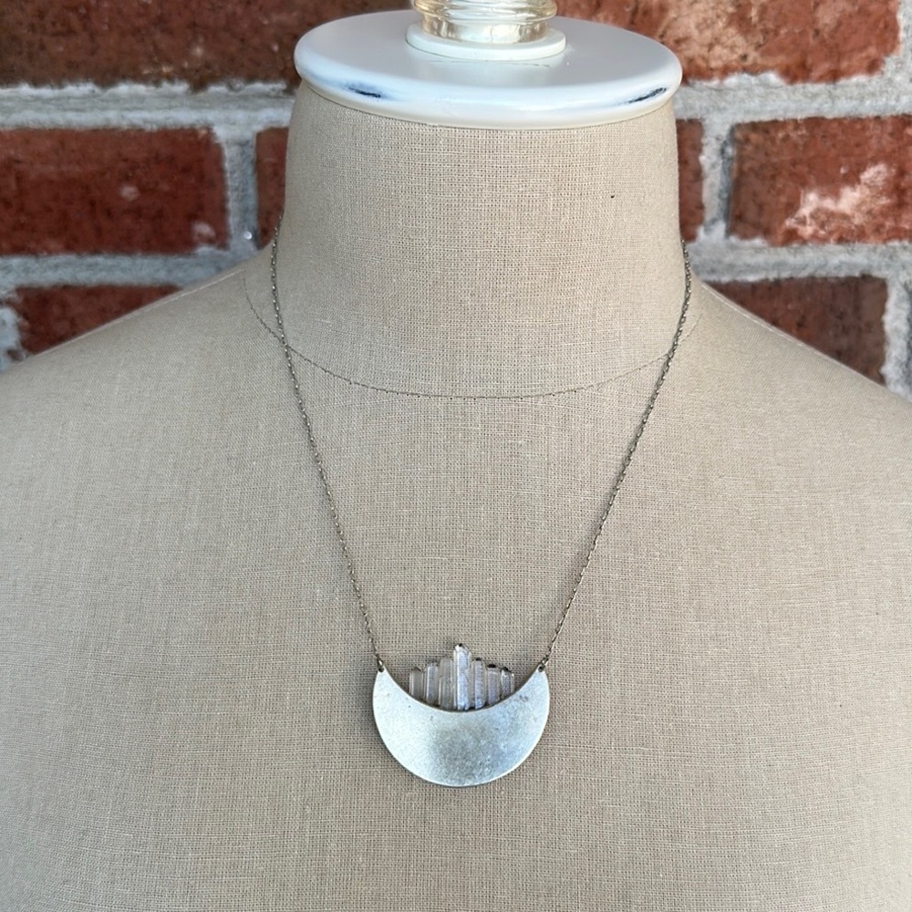 Native Rainbow Crystal Pendant Necklace